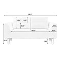 Convertible Futon Sofa Bed, Comfy Loveseat Sleeper Sofa With Adjustable Armrest, Strengthen Wood, Thick Padded Cushion, Small 2 Seater Couch For Living Room, Bedroom, Beige Beige Foam 2 Seat