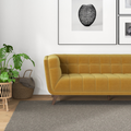 Addison Large Gold Velvet Sofa Gold Brown Velvet Wood Primary Living Space Mid Century Modern Foam Solid Wood,Velvet 3 Seat