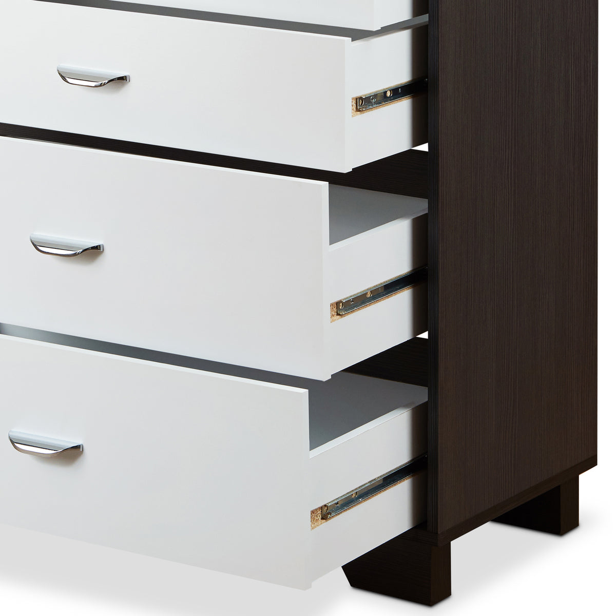 Eloy White & Espresso Finish Chest Espresso,White Mdf