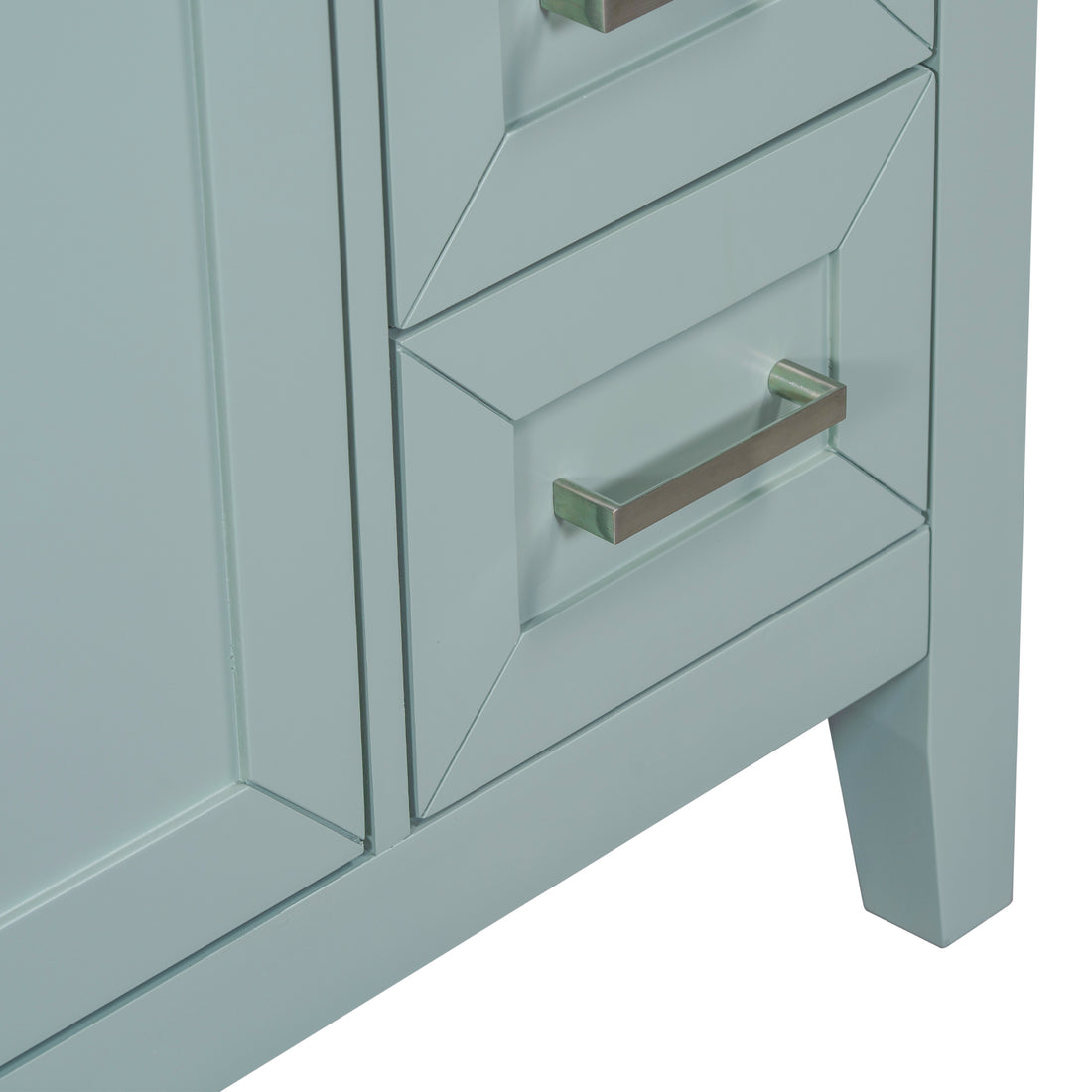30" Bathroom Vanity With Sink Combo, Green Bathroom Cabinet With Drawers, Solid Frame And Mdf Board Old Sku:N725S999222F Green Solid Wood Mdf