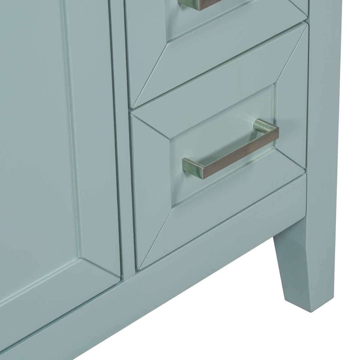 30" Bathroom Vanity With Sink Combo, Green Bathroom Cabinet With Drawers, Solid Frame And Mdf Board Old Sku:N725S999222F Green Solid Wood Mdf