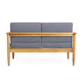 Gavin Seat Teak Wood Waterproof Fabric