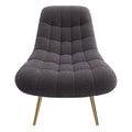 Aubrey French Boucle Lounge Chair Grey Fabric