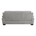 Modern Living Room 3Pc Sofa Set Plush Comfortable Sofa Loveseat Chair Gray Textured Fabric Channel Tufting Solid Wood Frame Furniture Gray Polyester Wood Primary Living Space Contemporary Pillow Top Arms Solid Wood 6 Seat