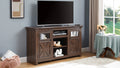 2 Doors Cabinet Farmhouse Cabinet, Farmhouse Tv Stand Barn Design,Modern Farmhouse Tv Media Stand, Large Barn Inspired Home Entertainment Console,Espresso, 60.23