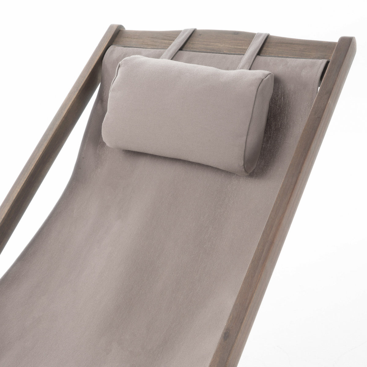 Nikki Beach Sling Chair Grey Set Of 2 Grey Wood