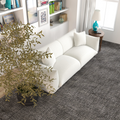 Emma Mid Century Modern Luxury Cream Boucle Sofa Cream,White Brown Wood Primary Living Space Mid Century Modern Foam Boucle,Solid Wood 3 Seat