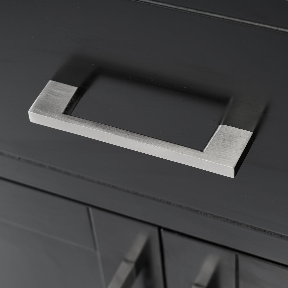30 Inch Bathroom Vanity With Ceramic Sink And Large Storage The Perfect Choice For Small Bathrooms Black Bathroom Solid Wood Mdf