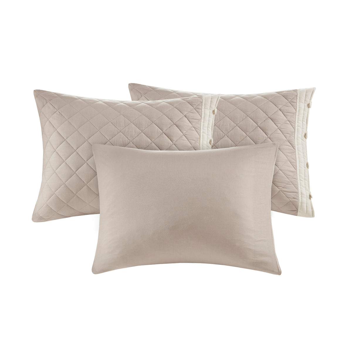 6 Piece Cotton Daybed Cover Set Khaki Daybed Khaki Polyester