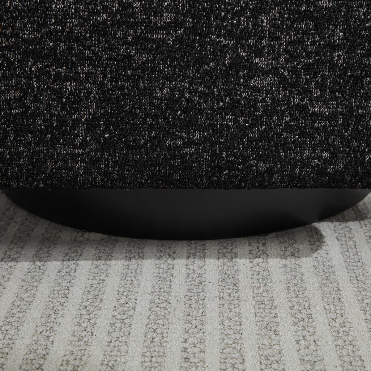 31.5"W Swivel Accent Chair And Comfy Round Accent Single Sofa Chair, 360 Degree Club Chair, Lounge Armchair For Living Room,Bedroom.Nursery.Black Gray Chenille Black Gray Chenille
