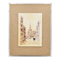 S 2 European Cities Watercolor Framed Prints, 24X30
