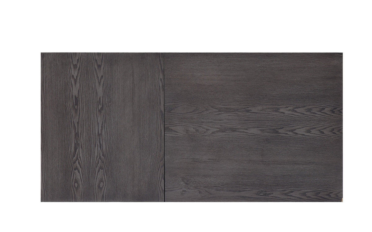 Grey Oak And Chrome Coffee Table With Lift Top Oak Silver Primary Living Space Rectangular Wood Metal Sled