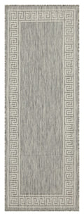 Sunshine Gc Har2003 Silver 2 Ft. 7 In. X 7 Ft. 3 In. Indoor Outdoor Area Rug Silver Polyester Polypropylene