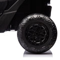 24V Two Seater Kids Ride On Utv W Parents Remote Control,Four Wheel Suspension,Slow Start,Large Wheel Design,Anti Collision Bar,Storage Space,Music,Usb,Bluetooth,Volume Control,Led Lights For Kids 3 . Black 100 149 Lbs Polypropylene