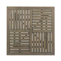 Hermosa 31.5'' Square Wood Table Grey Acacia Wood