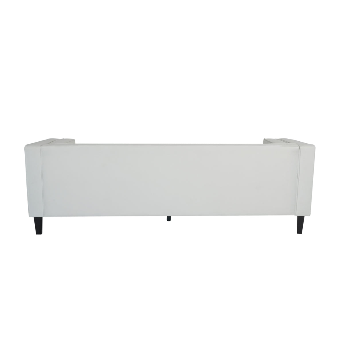 3 Seater Sofa, Upholstered Tufted Coach, Velvet Sofa, Ivory White Ivory Velvet 3 Seat