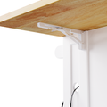 K&K 53Inch Large Kitchen Island With 2 Bar Stools, Power Outlet,Door Internal Storage Rack, Kitchen Storage Cart On 5 Wheels With Drop Leaf, 5 Open Side Racks, 3 Drawers, For Kitchen,Dining
