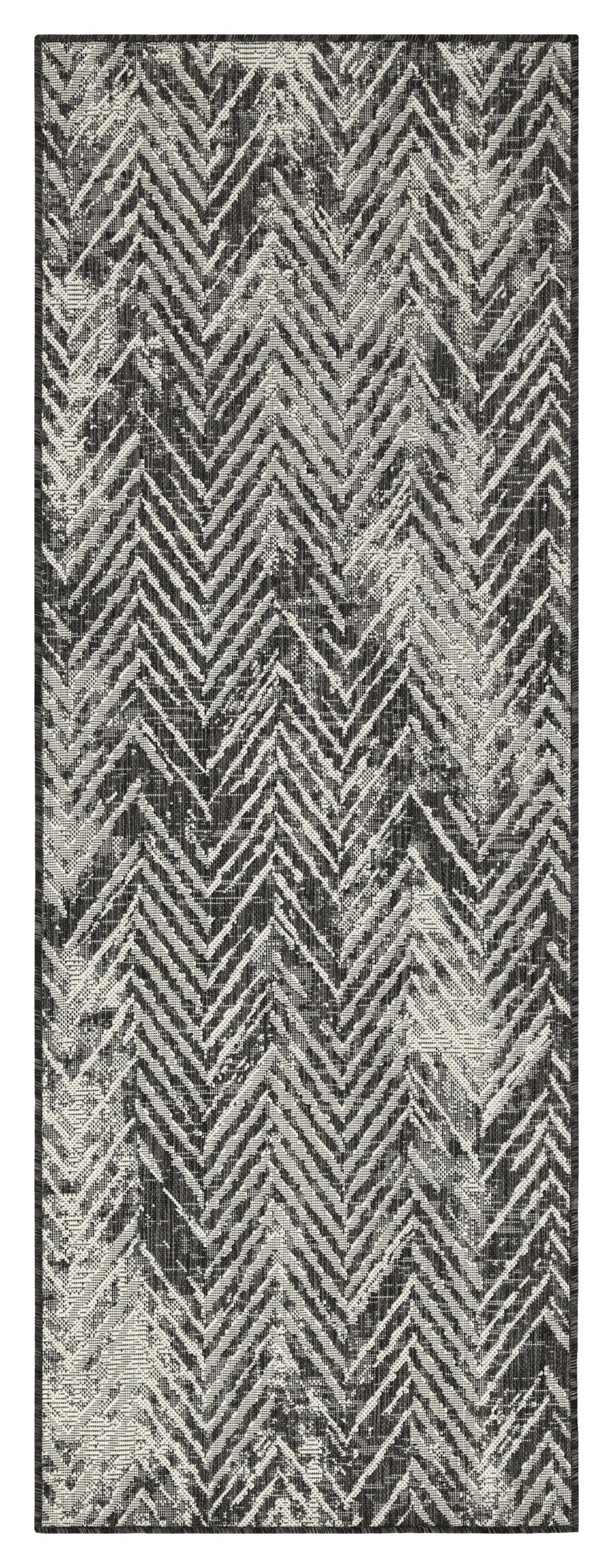 Sunshine Gc Har2011 Anthracite 5 Ft. 3 In. X 7 Ft. 3 In. Indoor Outdoor Area Rug Anthracite Polyester Polypropylene