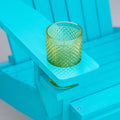 Outsunny Wooden Adirondack Chair, Outdoor Patio Lawn Chair With Cup Holder, Weather Resistant Lawn Furniture, Classic Lounge For Deck, Garden, Backyard, Fire Pit, Sky Blue Blue Wood
