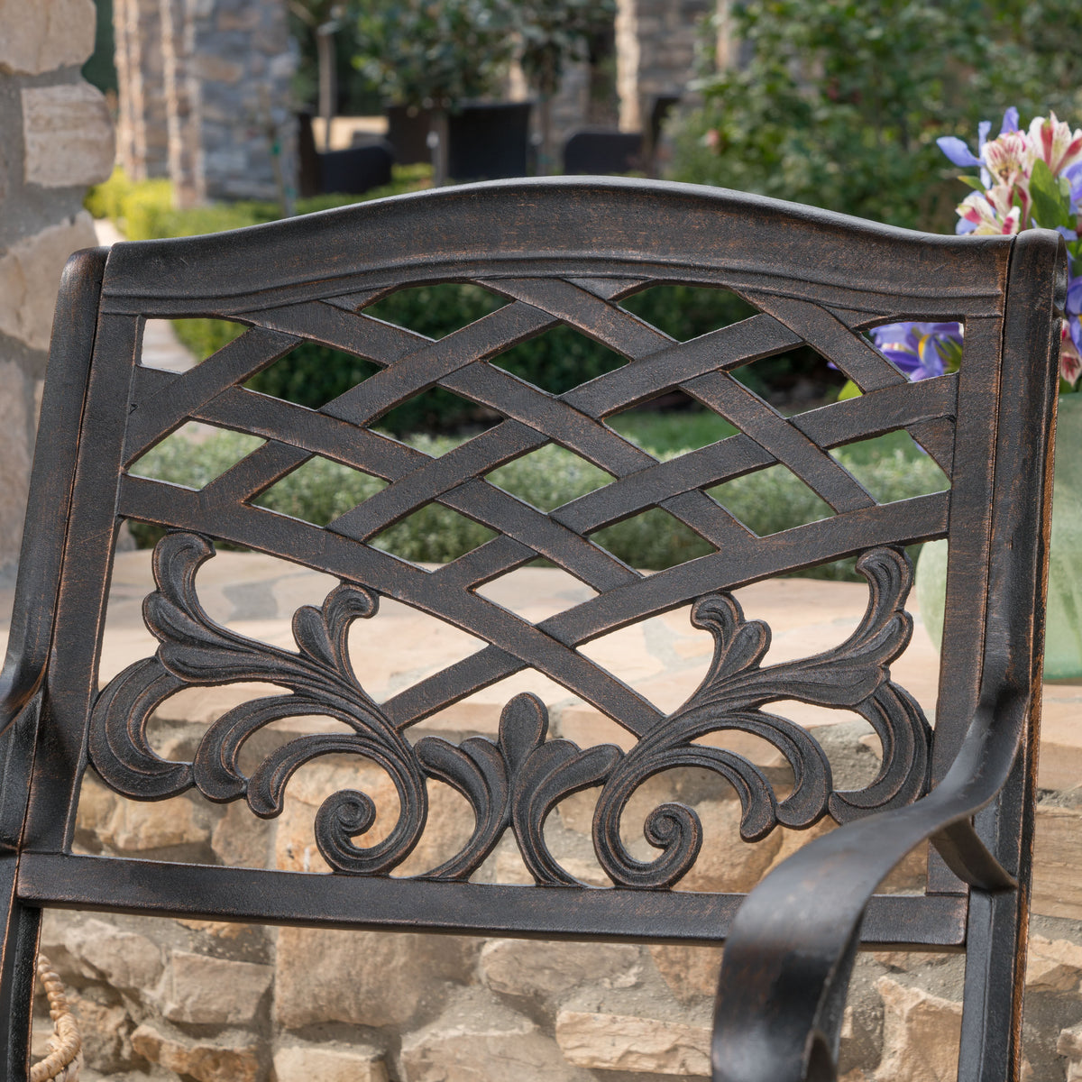 Phoenix Arm Chair Set Of 2 Copper Aluminium