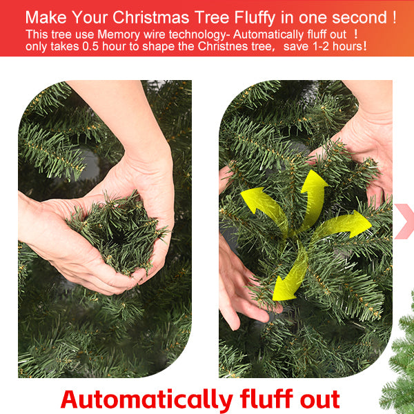 5Ft Pvc Green Memory Wire Christmas Tree Green Polyethylene