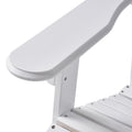 Malibu Reclining Adirondack Chair White Acacia Wood