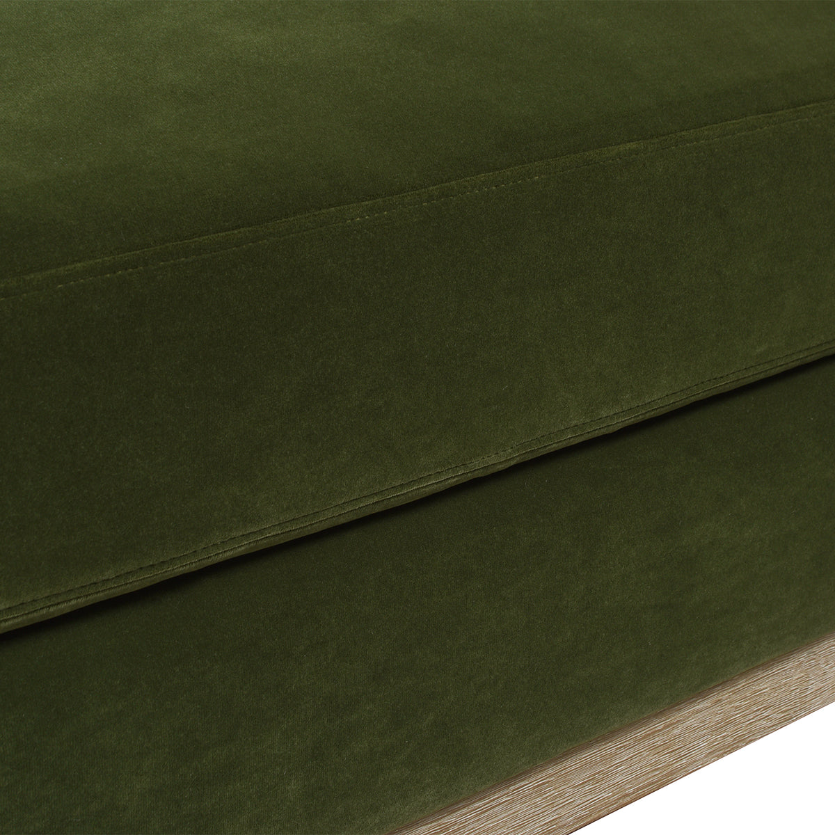 Knox 65" Modern Farmhouse Chaise Lounge Chair, Olive Green Performance Velvet Olive Green Foam Velvet