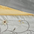 Embroidered 7 Piece Comforter Set Yellow King King Yellow Polyester