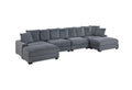 Living Room Furniture Armless Chair Dark Gray Corduroy 1Pc Armless Chair Soft Cushion Wood Legs Dark Gray Primary Living Space Contemporary,Modern Corduroy