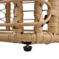 7 Pieces Outdoor Patio Furniture, All Weather Rattan Sectional Sofa Set With Thick Cushions And Pillows, Freely Combined Conversation Sets For Garden, Backyard, Balcony, Beige Yes Complete Patio Set Beige Seats 6 Garden & Outdoor Complete Patio Sets Foam