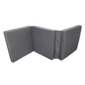Gray Broadway Ian Chaise Lounge Cushion Triple Folds Gray Waterproof Fabric