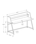 Computer Desk, Home Office, Laptop, Storage Shelves, 48
