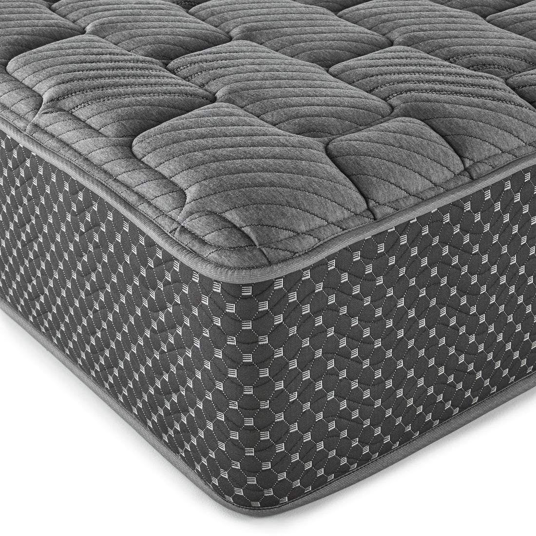 13" Quilted Hybrid Queen Mattress, Firm Gray Foam Spring Queen