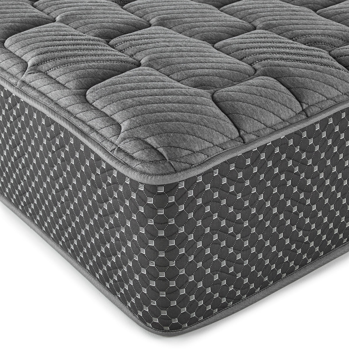 13" Quilted Hybrid King Mattress, Firm Gray Foam Spring King