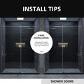 Frameless Sliding Shower Door 58 60 In. W X 76 In. H, Bathroom Sliding Door With 5 16
