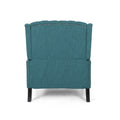 One And Half Seater Recliner Teal Fabric