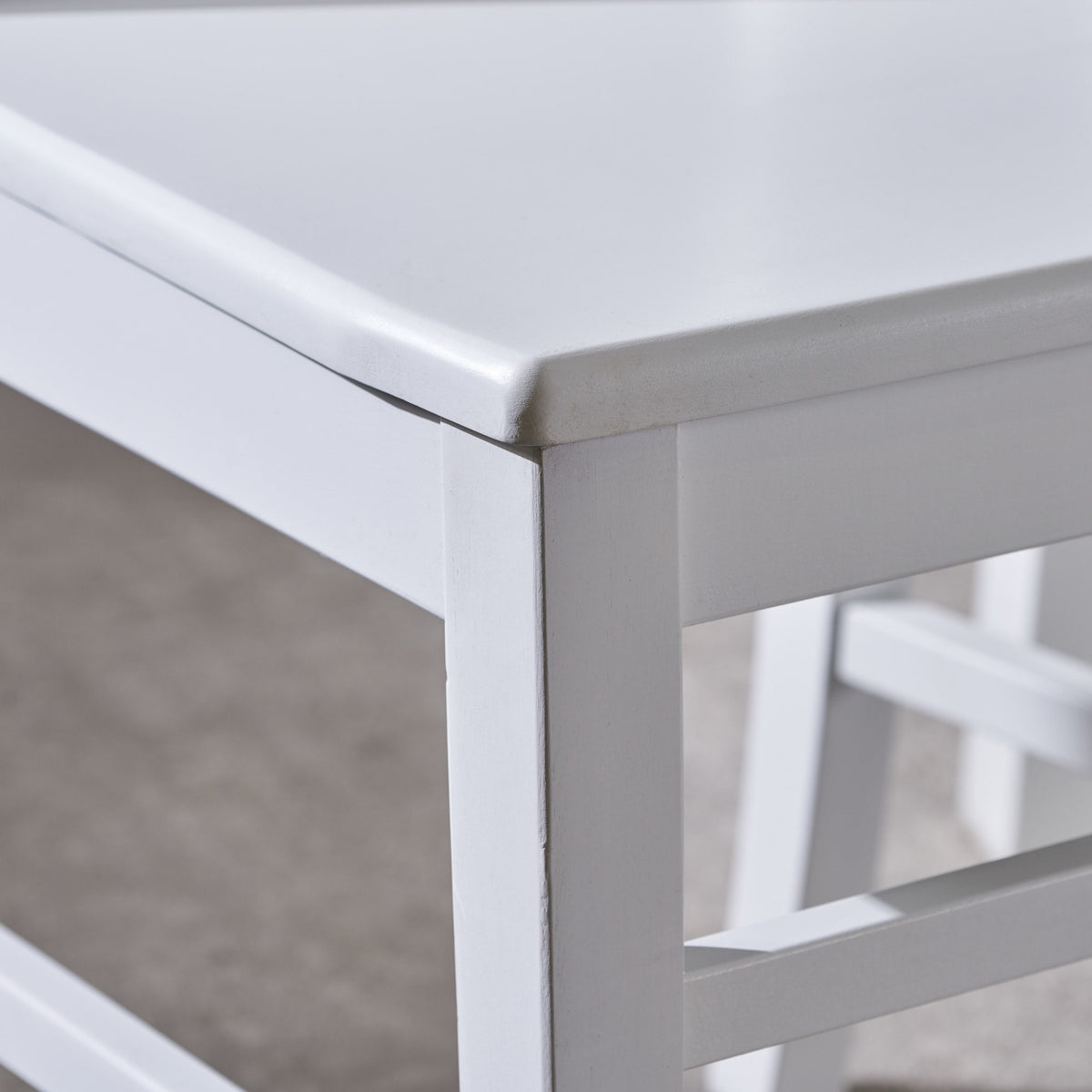 Roshan Farmhouse Acacia Wood Dining Chairs, White Set Of 2 White Acacia Wood