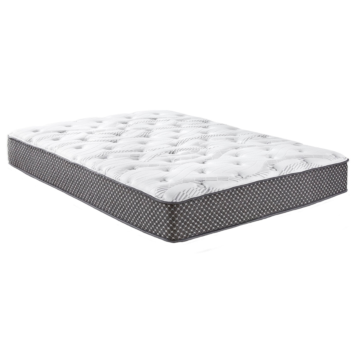 10" Quilted Hybrid Twin Xl Mattress, Medium Firm Black White Foam Spring Twin Xl