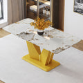 Modern Minimalist Rectangular Dining Table, 0.4 