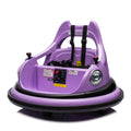 12V Ride On Bumper Car For Kids,Electric Car For Kids,1.5 5 Years Old,W Remote Control, Led Lights, Bluetooth & 360 Degree Spin, Vehicle Body With Anti Collision Paddingfive Point Safety Belt,2Wd Purple Polyethylene