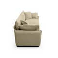 Modern Living Room Sofa 3 Pieces Set, Two 2 Seater Sofas And One 3 Seater Sofas, Upholstery Large Deep Seat Sofa With Sofat Cushion And Pillowss,Tan Corduroy Tan Corduroy 7 Seat