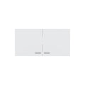 Napoles Wall Cabinet, Two Shelves, Double Door White Wall Mounted 1 2 Shelves White Kitchen Wall Mounted Particle Board