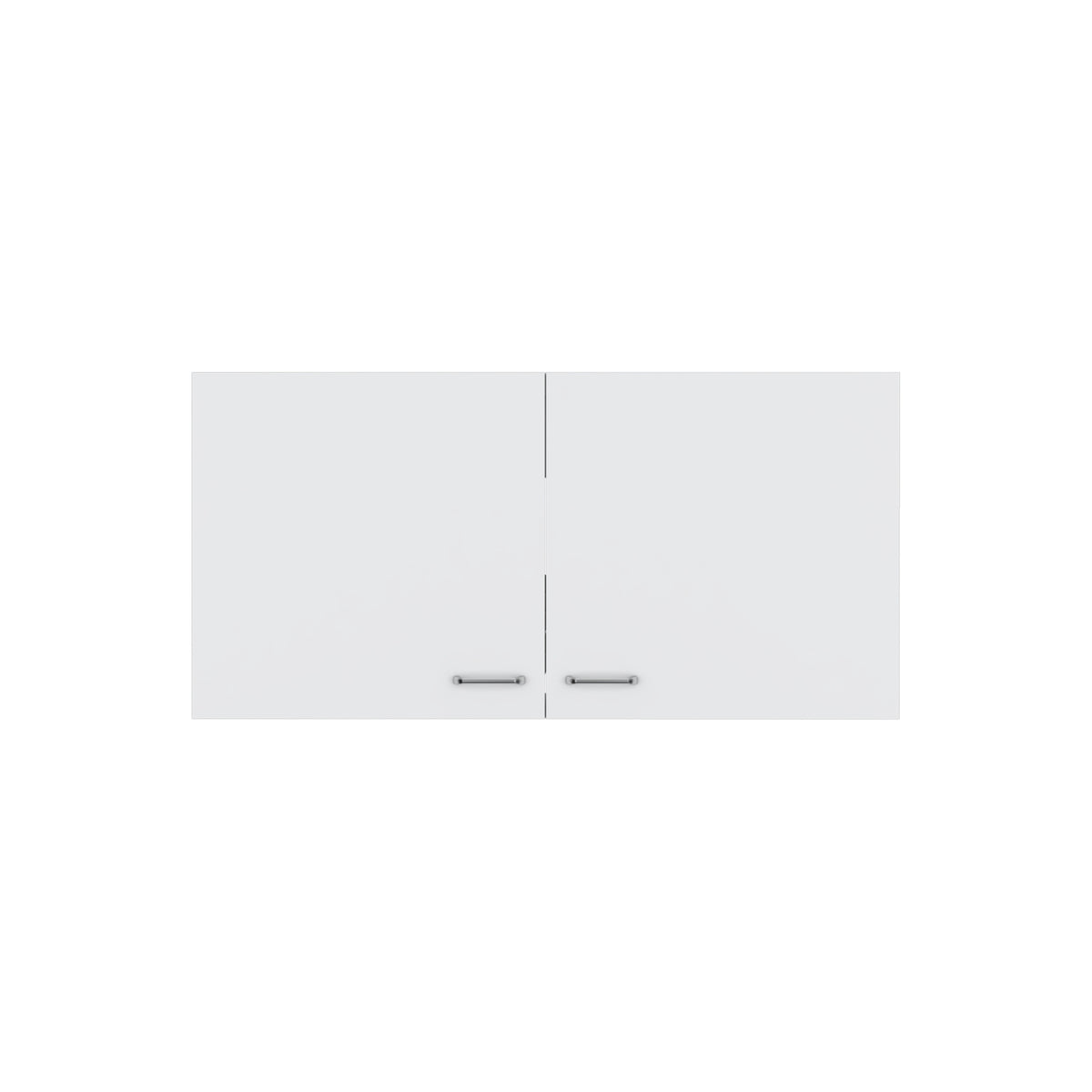 Napoles Wall Cabinet, Two Shelves, Double Door White Wall Mounted 1 2 Shelves White Kitchen Wall Mounted Particle Board