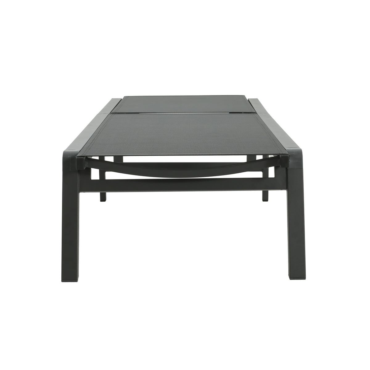 Cape Coral Kd Chaise Lounge Blk Mp2 Set Of 2 Black Gray Mesh