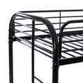 Twin Over Twin Bunk Bed With Ladders Twin Black Steel