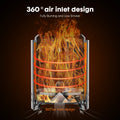 Smokeless Fire Pit, 304 Stainless Steel Tabletop Firepit Wood Pellets Burning Fire Pits For Camping, Bonfire, Low Smoke Portable Firepits For Outdoor Patio Backyard Silver Steel