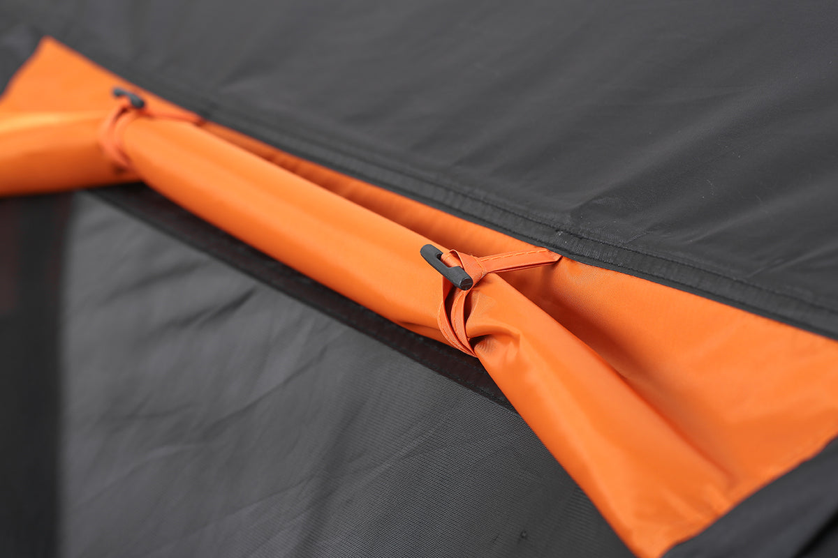 5 8 Person Black Orange Pop Up Camping Boat Tent White Rose Gold Polyethylene