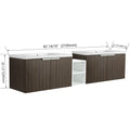 82 Inch Soft Close Doors Bathroom Vanity With Sink, A Small Storage Shelves, 36