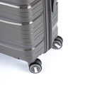 Hardshell Suitcase Spinner Wheels Pp Luggage Sets Lightweight Durable Suitcase With Tsa Lock,3 Piece Set 20 24 28 Dark Gray2302 Dark Grey Abs