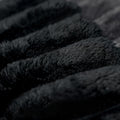 Sofa Ottoman ,No Assembly Required,Black Plush Corduroy Fabric Black Modern Foam Foam 1 Seat